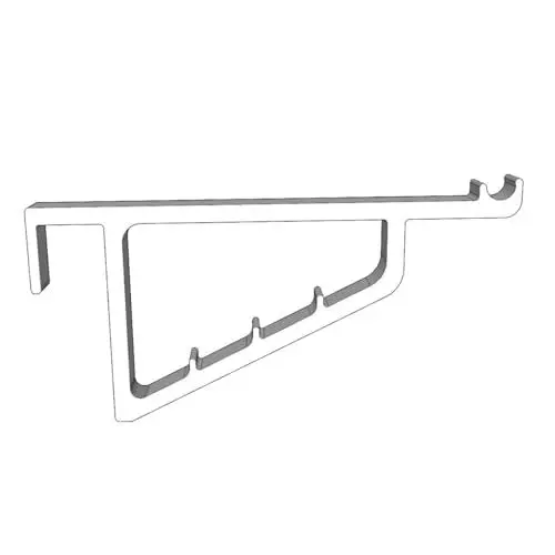 Produktbild: kj-vertrieb Design Stabiler Fensterhaken für Deko - für Fensterdicke 17-20mm - Dekohaken mit Distanzhalter, Farbe:Weiß, Anzahl:2 Stück