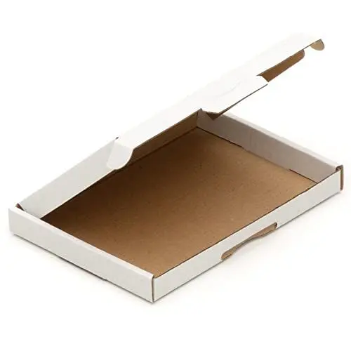 Produktbild: KK Verpackungen Großbriefkartons 157 x 115 x 15 mm Weiß DIN A6 (Außenmaß 175 x 120 x 20 mm) | 100 Stück, Versandkartons Faltschachteln Großbrief Post-Kartons für Warensendungen Büchersendungen