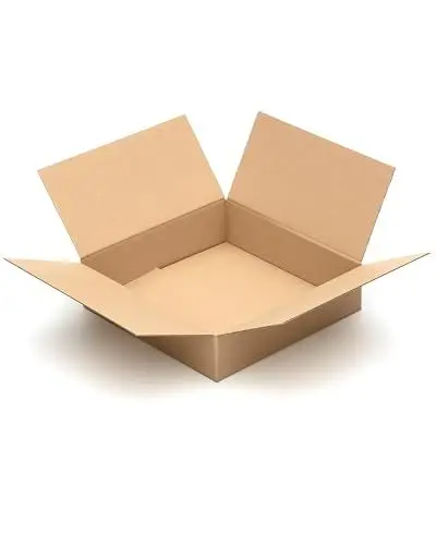 Produktbild: KK Verpackungen Versandkartons 400 x 400 x 100 mm Braun 1-wellig (Außenmaß 405 x 405 x 110 mm) | 10 Stück, Faltkartons Kartons geeignet für Versand als DHL Paket DPD Hermes GLS Paketklasse S (KK29)