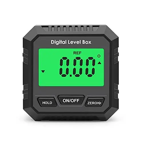 Produktbild: KKnoon Magnetischer Digitaler Winkelmesser LCD Display Neigungsmesser Inklinometer Absoluter und relativer Messwinkel und Neigungsumwandlung Winkelmessgerät Wasserwaage, IP54 Wasserdicht