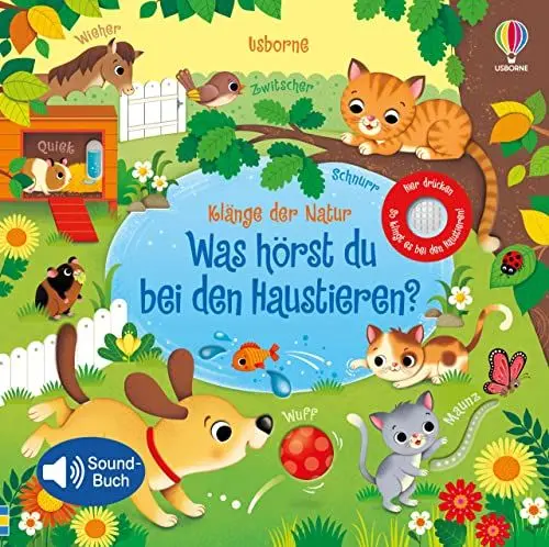 Produktbild: Klänge der Natur: Was hörst du bei den Haustieren?: Soundbuch mit 10 echten Naturklängen (Klänge-der-Natur-Reihe)