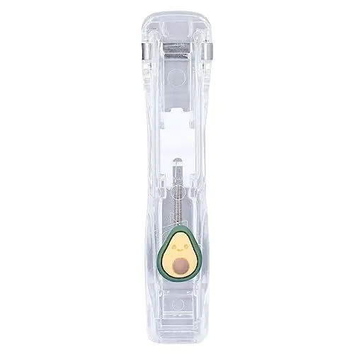 Produktbild: Klammerklammerspender, Einfach zu Bedienender Büroklammerspender, INS-Stil, Robuster Kunststoff, Tragbar für das Büro (Avocado-Stil und 2 Boxen mit Clips)
