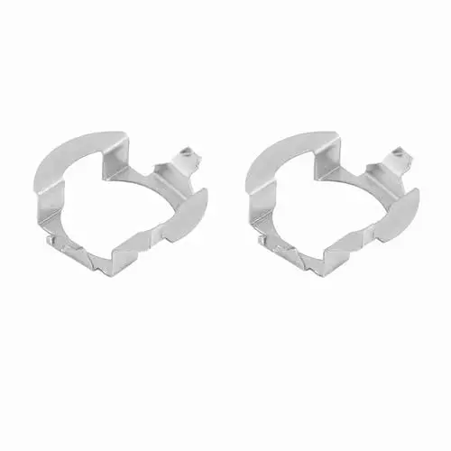 Produktbild: Klanata 1 Paar H7-LED-Lampenfassung, Universal-Scheinwerfer-Clip-Adapter, passend für Benz B-Klasse, ML-Klasse, Touareg, Opel, Chery, Riich G5, Saab-Modell