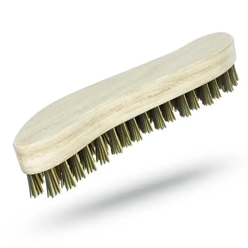Produktbild: Klangfeiler® Scheuerbürste Reinigungsbürste aus Holz - Härtere Borsten - Made in Ukraine