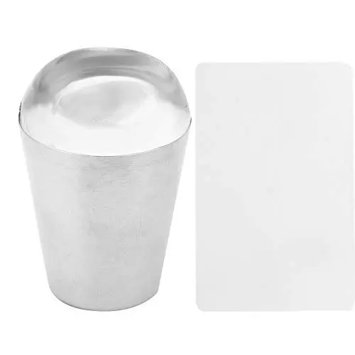 Produktbild: Klar Nail Art Stamper Schaber Set, Klare Nagelstampfer Nagelschaber Silikon Nail Art Stamper Klare Stempel DIY Nail Art Stamping Tool Kit Nagel Stamping Kits DIY Nail Art Tools(N5322)