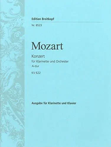 Produktbild: Klarinettenkonzert A-dur KV 622 - Ausgabe für Klarinette und Klavier (EB 8523)