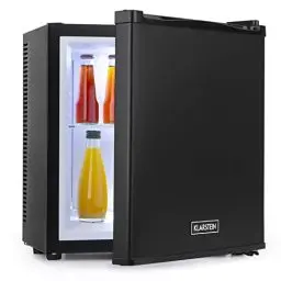Produktbild: Klarstein Mini Kühlschrank für Zimmer, 13L Mini-Kühlschrank für Getränke & Kosmetik, Kleine Minibar, Kühlschrank Klein & Leise, Verstellbare Ablage, Kleiner Skincare Kühlschrank 5-15°C