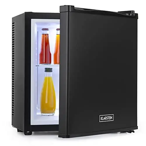 Produktbild: Klarstein Mini Kühlschrank für Zimmer, 13L Mini-Kühlschrank für Getränke & Kosmetik, Kleine Minibar, Kühlschrank Klein & Leise, Verstellbare Ablage, Kleiner Skincare Kühlschrank 5-15°C