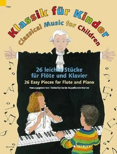 Produktbild: Klassik für Kinder: 26 leichte Stücke. Flöte und Klavier.