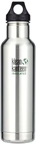 Produktbild: Klean Kanteen Edelstahlflasche mit Loop Verschluss 592 ml Vakuum Insulated Classic, Brushed Stainless, 1003101