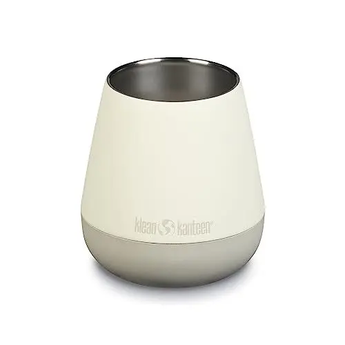 Produktbild: Klean Kanteen Rise Wine Tumbler aus Edelstahl in der Farbe Tofu, 296ml, 1010178