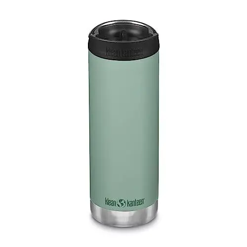 Produktbild: Klean Kanteen Tkwide Thermal mit Café Cap aus Edelstahl in der Farbe Beryl Green, 473ml, 1010104, 16oz