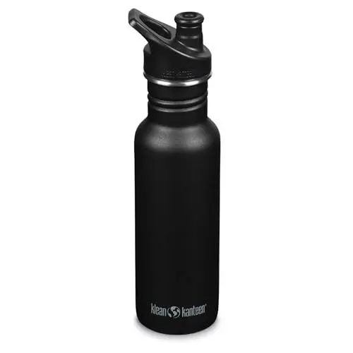 Produktbild: Klean Kanteen Unisex – Erwachsene Klean Kanteen-1008432 Flasche, Black, Edelstahl , One Size
