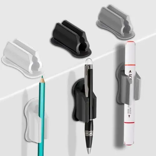 Produktbild: Klebender Stifthalter für die Wand, Schreibtisch-Organizer, 6 Stück, Silikon-Stifthalter für Klemmbrett, Marker-Halter, Schreibtischzubehör, Bürobedarf (2
