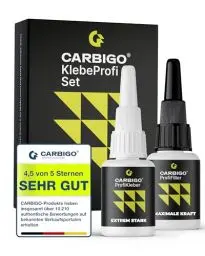 Produktbild: KlebeProfi Sekundenkleber Set I Kleber extra stark I Kombi aus Superkleber & Granulat für dauerhaft stabile Verbindung I Metallkleber, Kunststoffkleber, Textilkleber wasserfest (XXL)
