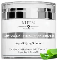 Produktbild: Kleem Organics Anti-Aging Retinol Nachtcreme – Hochwirksame Nachtpflege mit Retinol, Hyaluronsäure und Vitamin E – Regenerierende Feuchtigkeitscreme gegen Falten für Damen & Herren – 50 ml