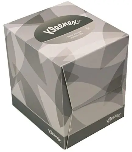 Produktbild: KLEENEX Kosmetiktücher (Würfel-Box),2-lagig, 20,1 x 21 cm (1 Box)