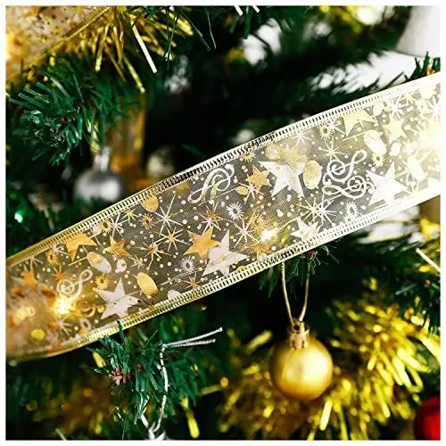 Produktbild: KLEHOPE Lichterkette LED, Weihnachtsband Lichter, 4m/158in Bänder Lichter, Mehrfarbig Hell - LED Lichterkette für Weihnachten, Christbaumschmuck im Innen- und Außenbereich