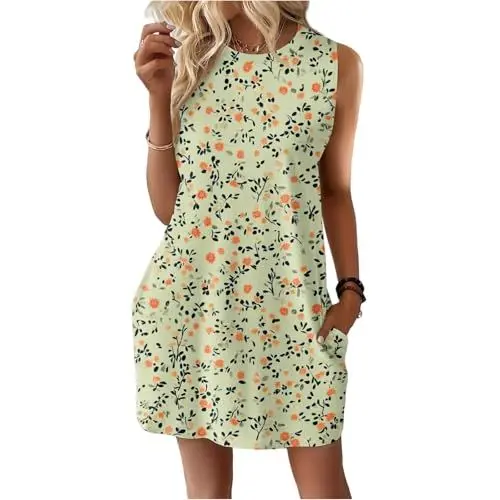 Produktbild: Kleider Hochzeitsgast Damen Plisseekleid Gelb M