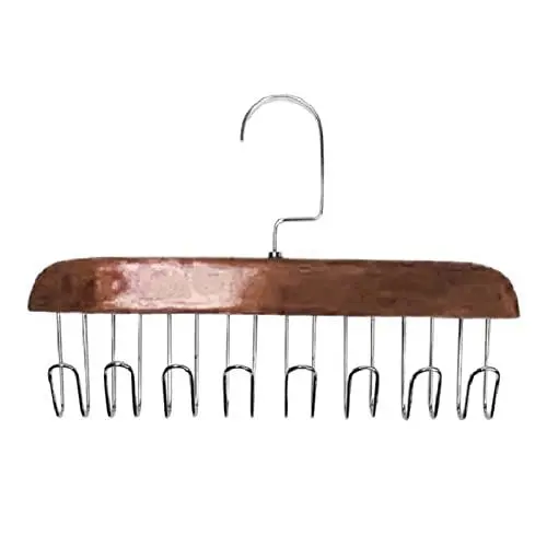 Produktbild: Kleiderbügel, Taschenbügel aus Eisen, Multifunktionaler Kleiderbügel, Kappenhalter, Haken Zum Aufhängen von Taschen, Tank-Top-Kleiderbügel, Schrankorganisation mit 8 Haken für