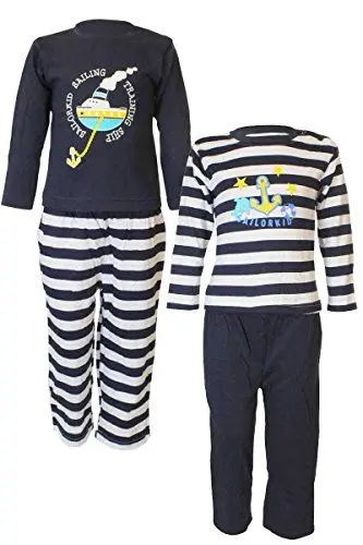 Produktbild: Klein Kinder Schlafanzug Pyjama 2 Stück (74-80, Blau - Nautik)