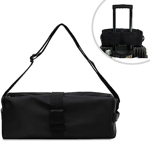 Produktbild: Klein Sporttaschen Für Damen und Herren, Woukksy Reisetasche Tragbar Wasserdicht Fashionable Crossbody Bag Für Wochenendausflug, Fitnessstudio, Schwimmen, Reisen, Yoga und Sauna (Schwarz)