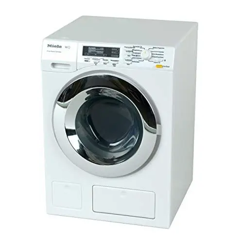 Produktbild: Theo Klein 6941 Miele Waschmaschine | Vier Waschprogramme und Originalgeräusche | Funktioniert mit und ohne Wasser | Maße: 18,5 cm x 26 cm x 18 cm | Spielzeug für Kinder ab 3 Jahren
