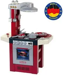 Produktbild: Theo Klein 9090 Miele Küche Petit Gourmet I Spielküche inkl. Kochplatte mit Sound I Ofen, Geschirrspülmaschine, Geschirr u.v.m. I Maße: 69 cm x 33 cm x 95 cm I Spielzeug für Kinder ab 3 Jahren