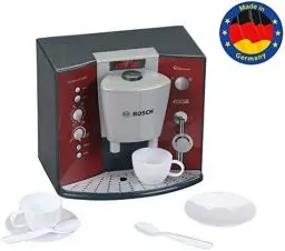 Produktbild: Theo Klein 9569 Bosch Kaffeemaschine mit Sound | Batteriebetriebene Espressomaschine mit realistischen Geräuschen | Maße: 14,5 cm x 19,5 cm x 17 cm | Spielzeug für Kinder ab 3 Jahren