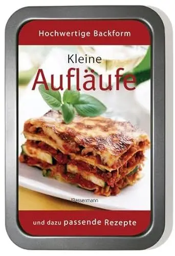 Produktbild: Kleine Aufläufe-Set: Mit Fleisch, Fisch und vegetarisch. Buch und passende Auflaufform