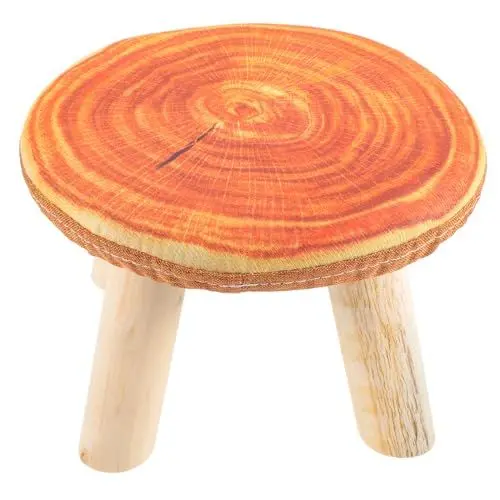Produktbild: GRIRIW Niedlicher Holzhocker Für Kinder Und Sicherer Runder Hocker Für Kleinkinder Für Den Heim- Und Außenbereich