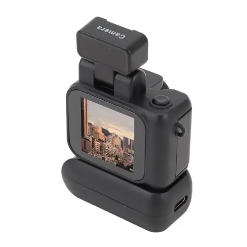 Produktbild: Kleine DV Kamera, 1080P HD Daumenkamera mit 1,44 Zoll Farbbildschirm, Videorecorder mit 180 mAh Akku für Vlogging, Abschlussgeschenke (Black)