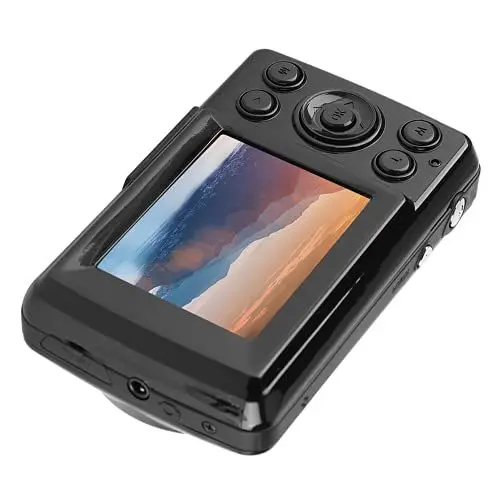Produktbild: Kleine Kamera 35mm Camera robuste und langlebige Digitalkamera 16X Zoom mit 2,4 Zoll großem Bildschirm für den Heimgebrauch auf Reisen(Schwarz) einwegkamera Compacts et Bridges