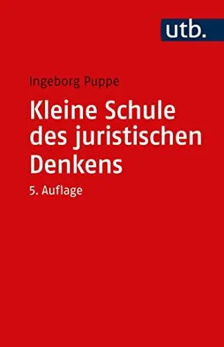 Produktbild: Kleine Schule des juristischen Denkens