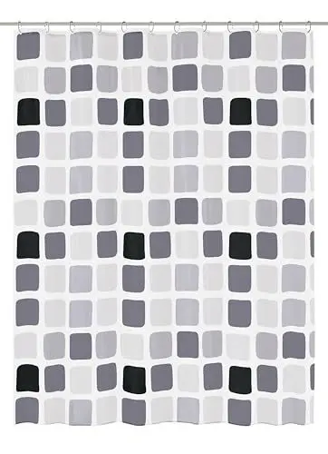 Produktbild: Kleine Wolke 4956901305 Duschvorhang Sonny, 180 x 200 cm, anthrazit