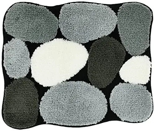 Produktbild: Kleine Wolke 8972926331 Badteppich Stone , 55 x 65 cm, schwarz