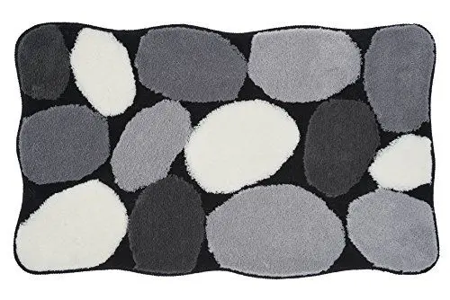 Produktbild: Kleine Wolke 8972926360 Badteppich Stone , 60 x 100 cm, schwarz