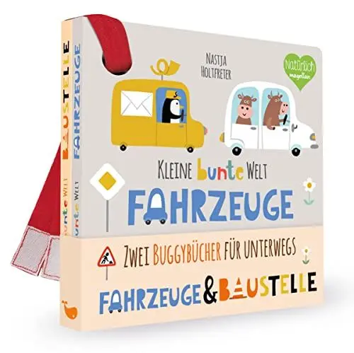 Produktbild: Kleine bunte Welt - Fahrzeuge & Baustelle: Zwei Buggybücher für unterwegs (Kleine bunte Buggy-Welt)
