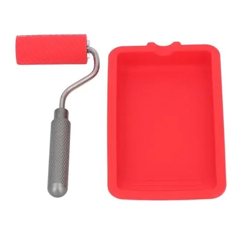 Produktbild: Kleiner Farbroller mit Tablett, Haus-Maltablett-Rollenpinsel-Set, Wiederverwendbare Farbwanne und Rollpinsel für die Hausrenovierung