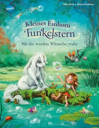 Produktbild: Kleines Einhorn Funkelstern (2). Mit dir werden Wünsche wahr: Bilderbuch mit Silberfolie auf dem Cover und auf allen Innenseiten