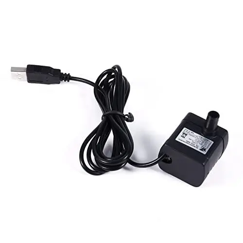 Produktbild: Kleines Leises 10 W 14 × 10 × 3 Bürstenloses Gleichstrom-5-V-Tauchboot Aquarium mit USB-Stecker
