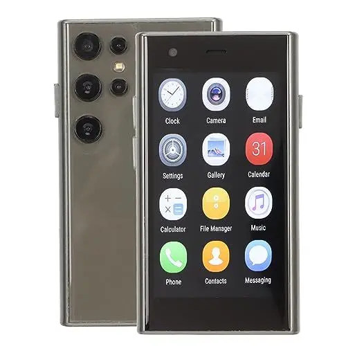 Produktbild: Kleines -Smartphone, für SOYES S23 Pro 3G-Mobiltelefon, Ultradünnes Mobiltelefon, 3-Zoll-Display, 2 GB RAM 16 GB ROM, 2MP Frontkamera 5MP Rückkamera, für Android 8.1-System (Schwarzgrün)