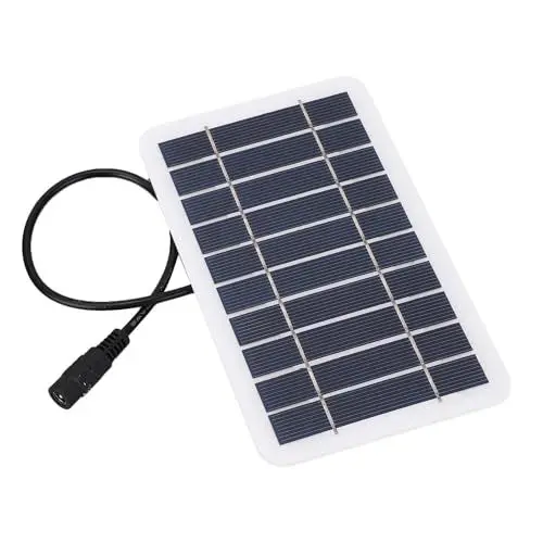Produktbild: Kleines Solarpanel, 2 W 5 V DC 5,5 X 2,1 Mm Stecker, Monokristallines DC5521 Solarpanel-Ladegerät für 3,7-5 V Batterie