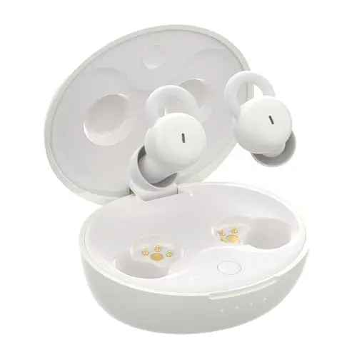 Produktbild: Kleinste Unsichtbare Schlaf-Ohrhörer Komfortable Geräusch Blockierung, Kopfhörer Kabellos Bluetooth zum Schlafen, Earbuds für Seitenschläfer, Winzige Versteckte Schlafkopfhörer für Arbeiten (weiß)