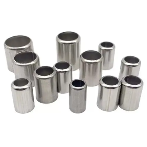 Produktbild: Klempnerzubehör, 50 Teile/paket Edelstahl Hülse Rohr Auspuff Stecker 11,5 MM -20 MM Rohr Joiner, Hochdruck Schlauch Crimp Werkzeuge(15.5mm)