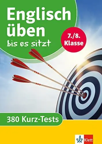Produktbild: Klett Englisch üben bis es sitzt 7./8. Klasse: 380 Englisch-Tests (Klett Üben bis es sitzt)