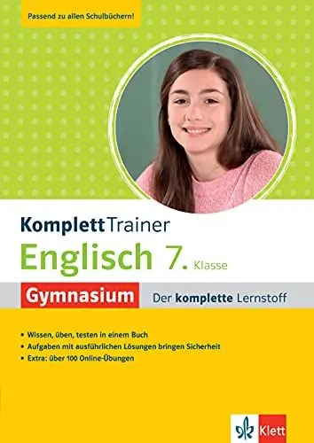 Produktbild: Klett KomplettTrainer Gymnasium Englisch 7. Klasse: Der komplette Lernstoff mit über 100 Online-Übungen und Audio-Dateien zum Download