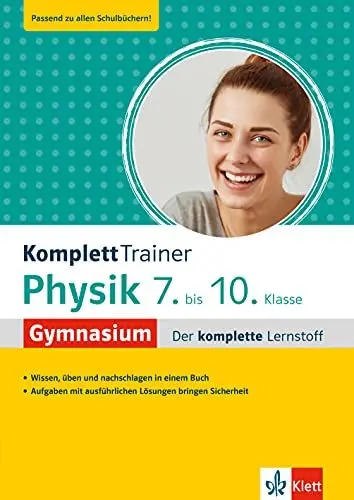 Produktbild: Klett KomplettTrainer Gymnasium Physik 7.-10. Klasse: Der komplette Lernstoff