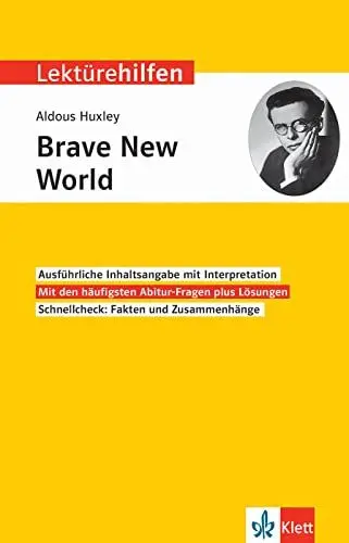 Produktbild: Klett Lektürehilfen Aldous Huxley, Brave New World: Interpretationshilfe für Oberstufe und Abitur in englischer Sprache