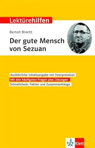 Produktbild: Klett Lektürehilfen Bertolt Brecht, Der gute Mensch von Sezuan: Interpretationshilfe für Oberstufe und Abitur